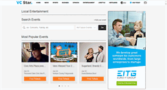 Desktop Screenshot of events.vcstar.com