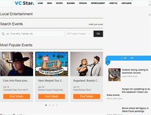 Tablet Screenshot of events.vcstar.com